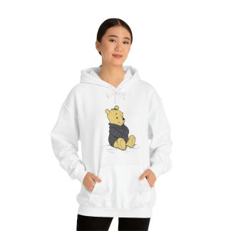 Women's Winnie-The-Pooh White Hooded Sweatshirt